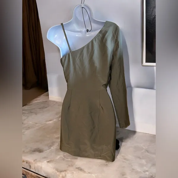 Revolve- Nbd Tobias Mini Dress In Olive Green Size Small - Image 7