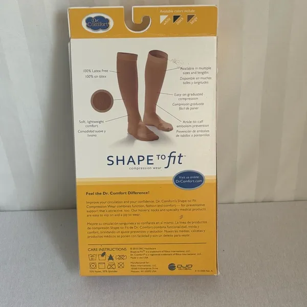 Dr. Comfort Anti-Embolism Compression Stockings White Size XL NWT - Image 5