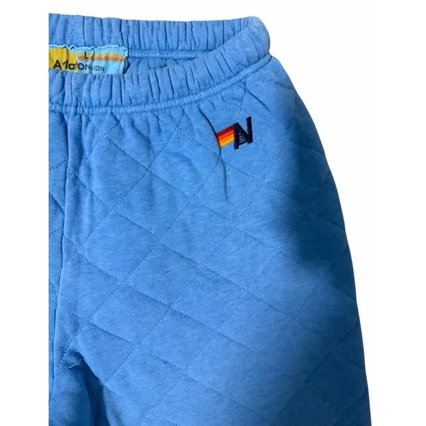 Aviator Nation‎ Quilted Sweatpants Ocean Blue Size Large - Image 7
