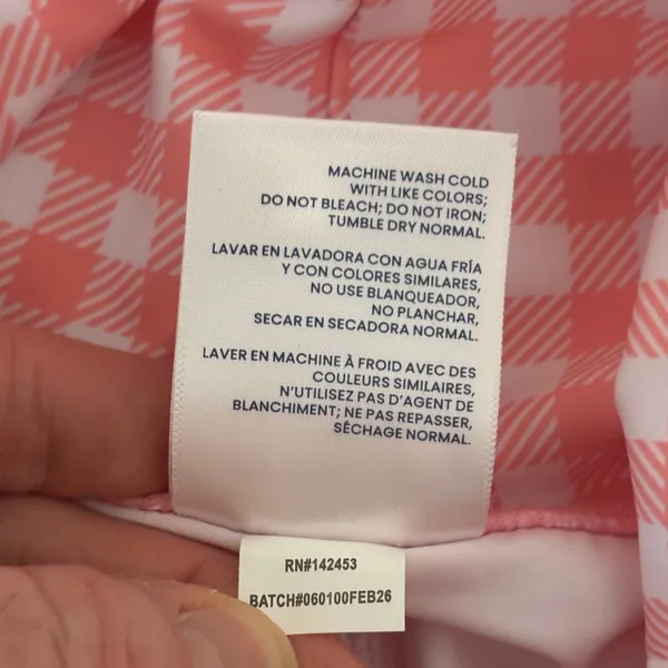 Ruffle Butts Size S UPF50+ Active Dress & Bike Shorts Bubblegum Pink Gingham - Image 5