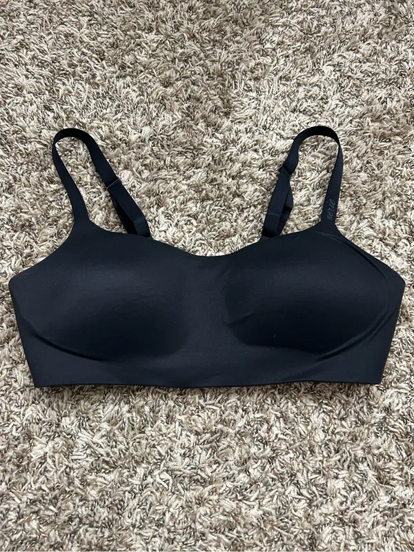 Aerie SMOOTHEZ Bra-ish Wireless Bralette Black Sz L - Image 2