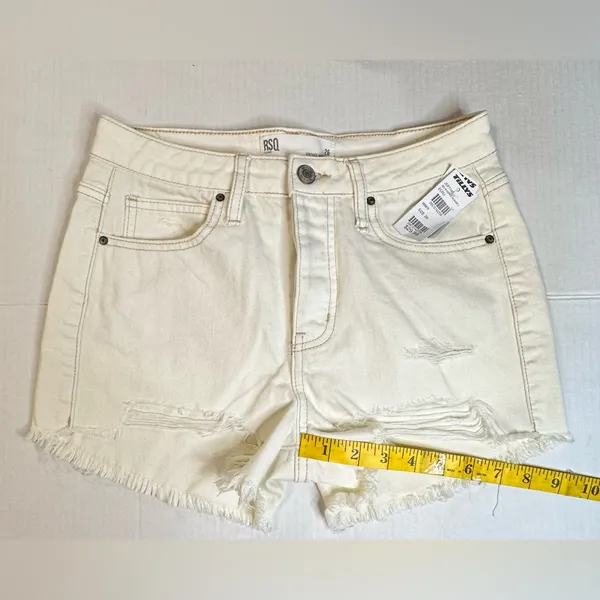 RSQ High Rise Short Womens Size 26 Distressed Fringed Summer Girlcore Beach New‎ - Image 6