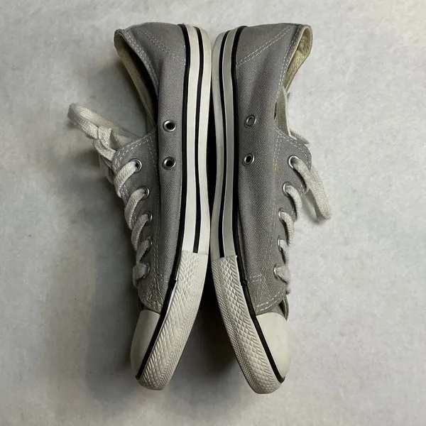 Converse‎ Chuck Taylor All Star Dainty Ox Grey Canvas Sneakers Women 7 - Image 3