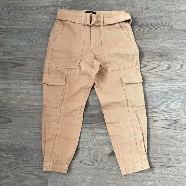 Banana‎ Republic Factory Utility Cargo Pant - Size 00 Petite - Iced Latte - NWOT - Image 2