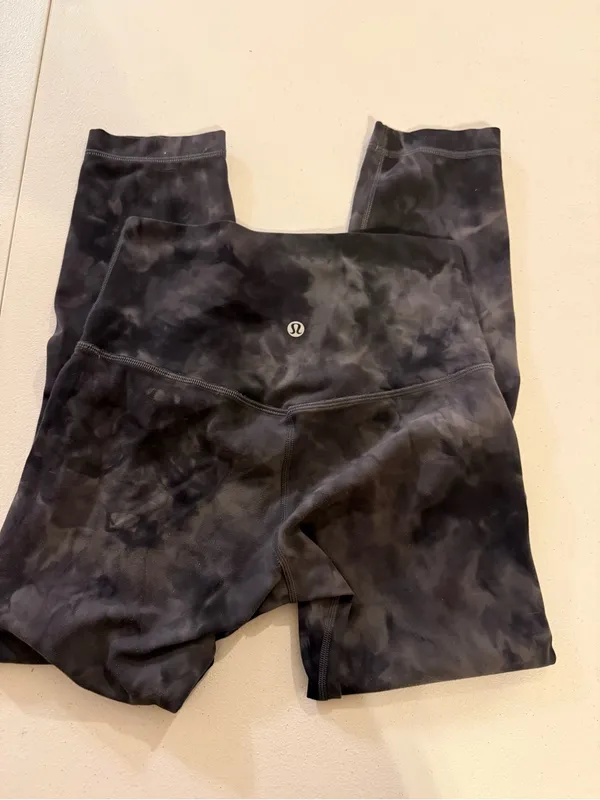 Lululemon Align High-Rise Pant Cropped Diamond Dye Pitch Grey Graphite size 4 - Image 5
