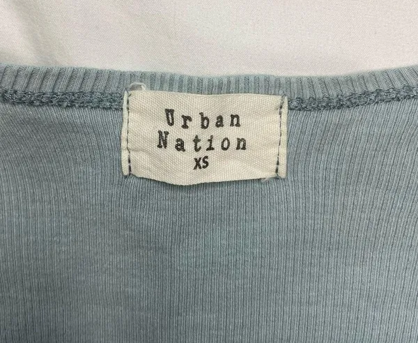 Urban Nation Blue Tie-Front Cardigan - Image 3