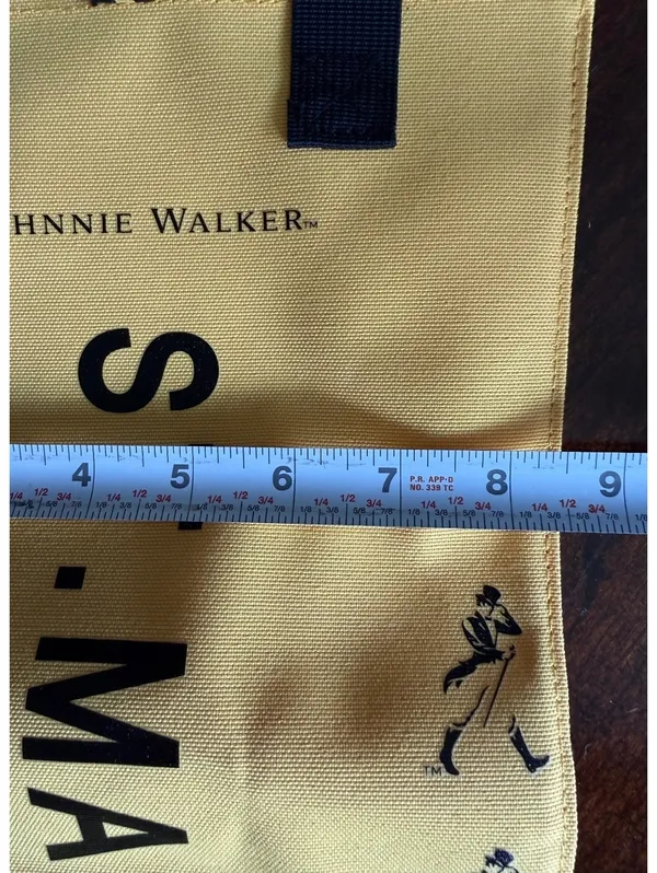 Johnnie Walker St. Maarten Yellow Tote Bag with Gift Tag - Image 7