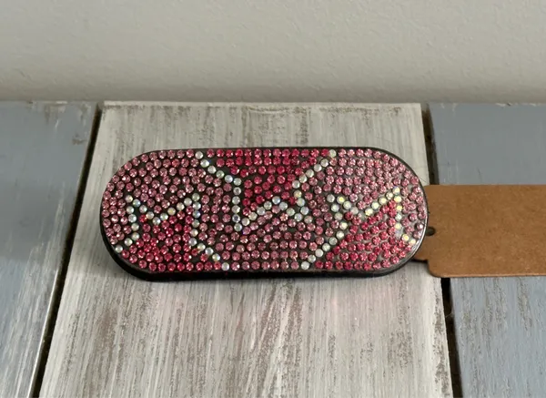 Handmade NWT Too Cute Diamond Painted Painting Barrette Stars In Pinks & Silver - Image 5