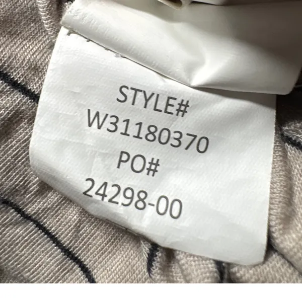 Prana Striped T-Shirt Dress Casual V-Neck Short Sleeve Comfortable‎ XS - Image 5