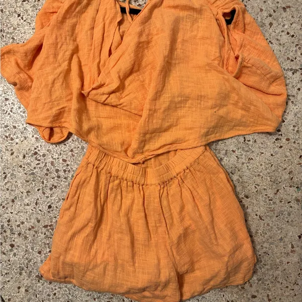 Free People free-est Pietro Tie Back Romper small - Image 8