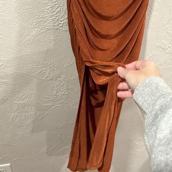 Hello Molly Party Lover Midi Dress Rust Size Large NWT - Image 2
