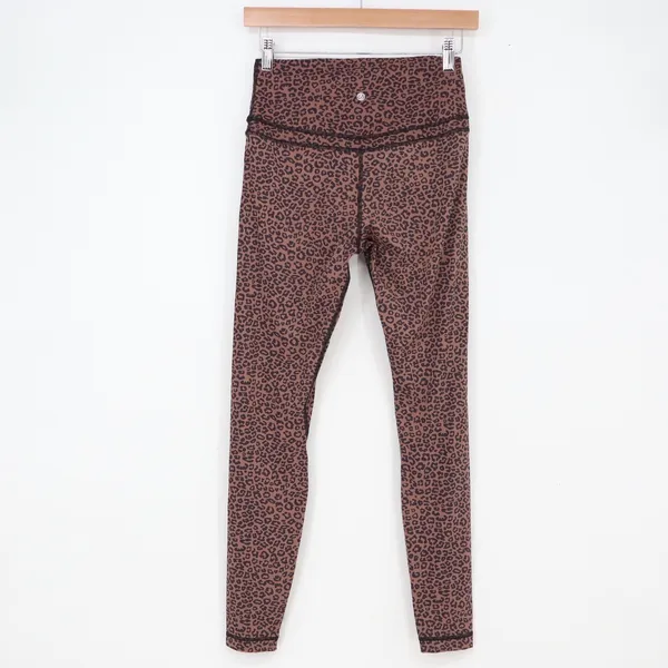 CRZ YOGA Leggings Womens M High Rise Leopard Brown Animal Print Excellent - Image 6