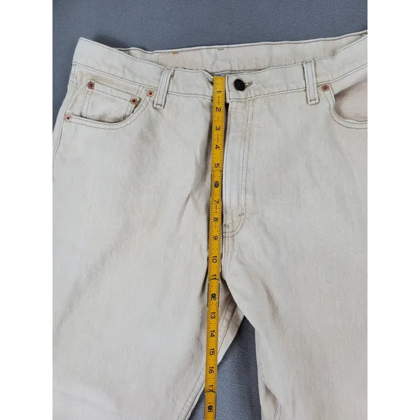 Levis 561 Relaxed Fit Jeans Women 18 M Beige Vintage 90s Made in USA Tapered Leg - Image 9