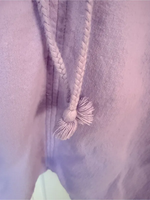 aerie Lavender Pullover V-Neck Drawstring Long Sleeve - Image 7