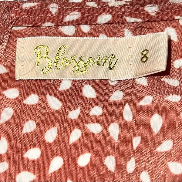 Pink and Orange Flutter Sleeve Smocked Mini Dress - Image 12