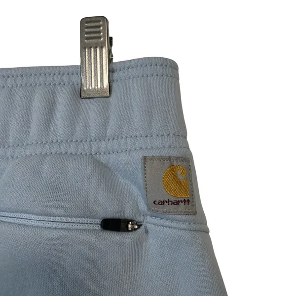 Carhartt Sweatpants Women Medium M 8-10 Light Blue Relaxed Fit Fleece Joggers - Image 7