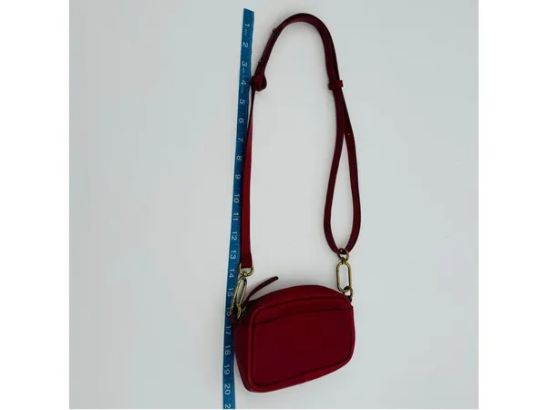 Madewell Red Italian Leather Crossbody Carabiner Bag - Image 11