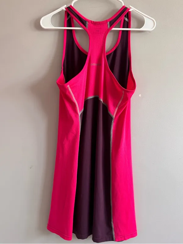 Patagonia Women’s Racerback Athletic Dress Pink Purple Colorblock - Image 5