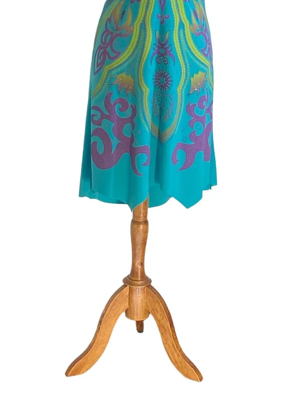 NS!!! Kitty Halter Dress Green Size L Y2K Festival Summer Vacation Lightweight - Image 6