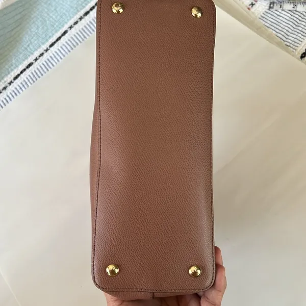 Michael Kors Dusty Rose Gold accents Leather Satchel Crossbody Bag - Image 5