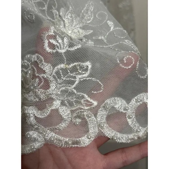 Frederick's of Hollywood Sheer Mesh Embroidered‎ Babydoll Lingerie Y2K Coquette - Image 7