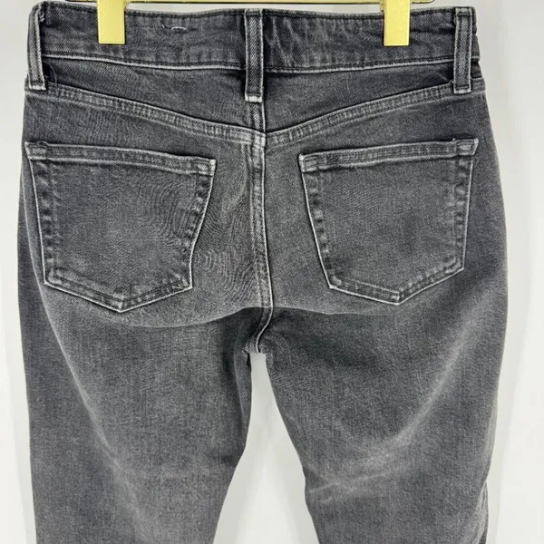 Zara Relaxed Straight Leg‎ Black Jeans Size 4 - Image 5