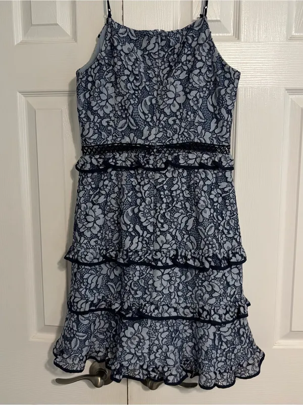Keepsake Floral Lace Mini Dress Size M - Image 3