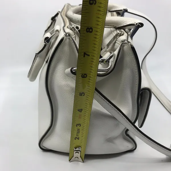 Michael Kors White M Leather Crossbody Bag - Image 3