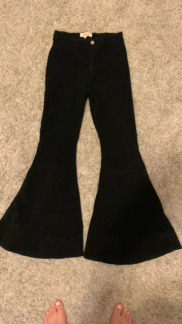 Botique Velvet Bell Bottoms Size M - Image 2