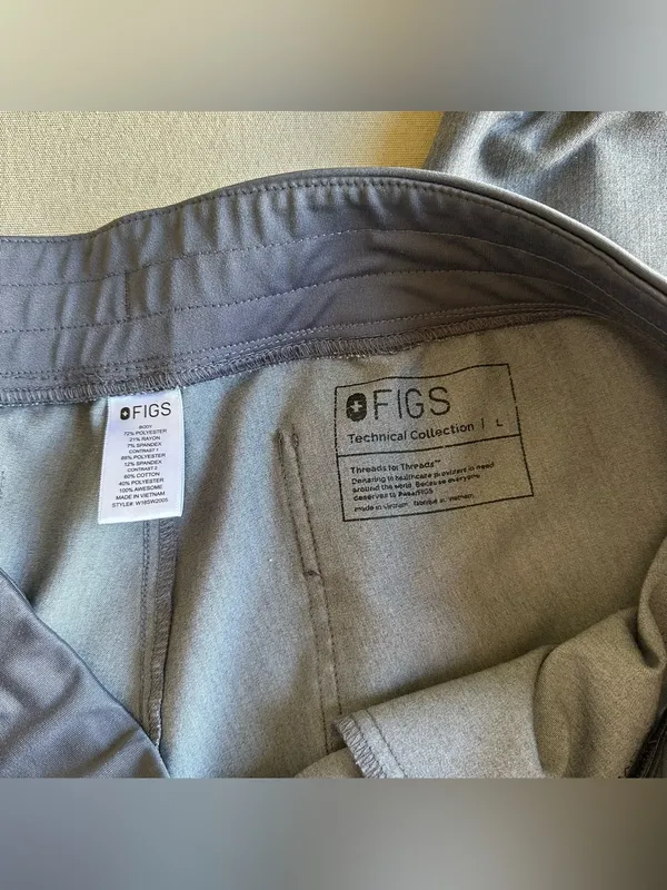 FIGS Zamora Jogger Scrub Pants - Graphite Grey - Image 3