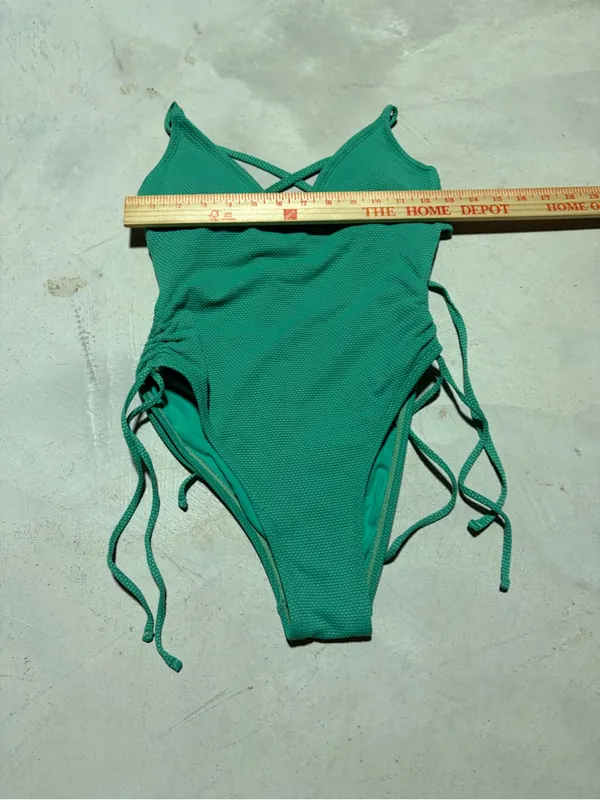 Stoney Clover Lane x target Green Textured One-Piece Swimsuit small - Image 3