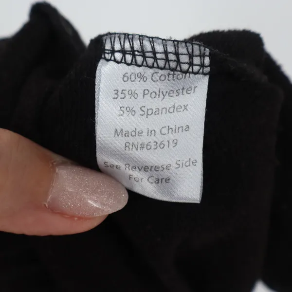 NYL New York Laundry Active Black Wide Leg Cropped Cargo Joggers Pants Size M - Image 3