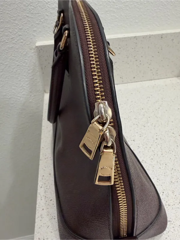 Coach F 57524 Crossgain Leather Satchel Blush Handbag Brown Leather EUC - Image 9