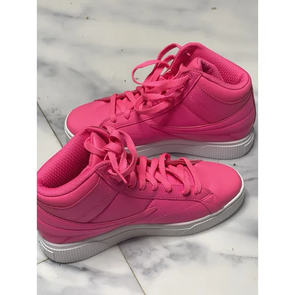 Fila Womens Hot Pink Lifestyle‎ Sneakers Shoes 6.5. S-377 - Image 4
