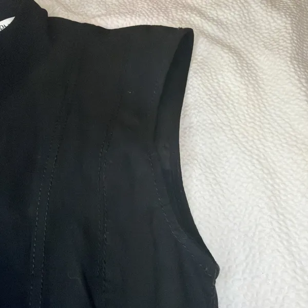 Zara Godet Hem Short Mini Dress ZW Collection Black Size XS - Image 6