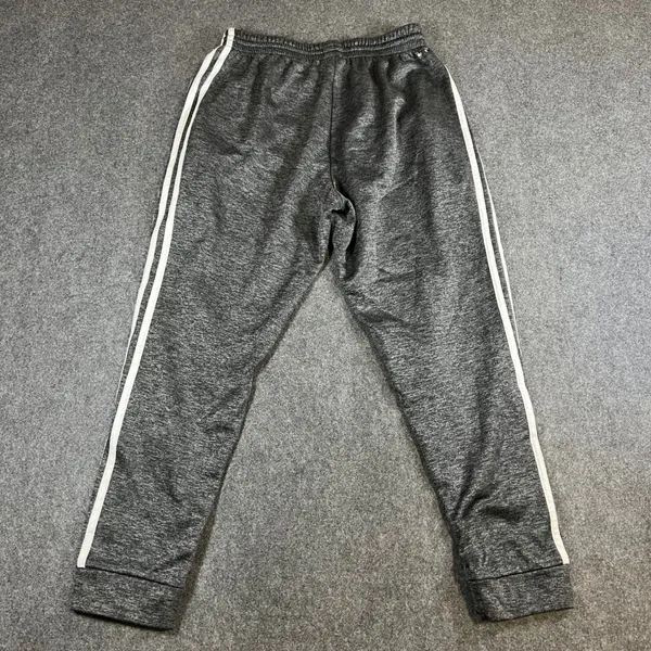 Adidas Womens Gray Space‎ Dye 3-Stripe Jogger Sweatpants Size Medium Activewear - Image 2