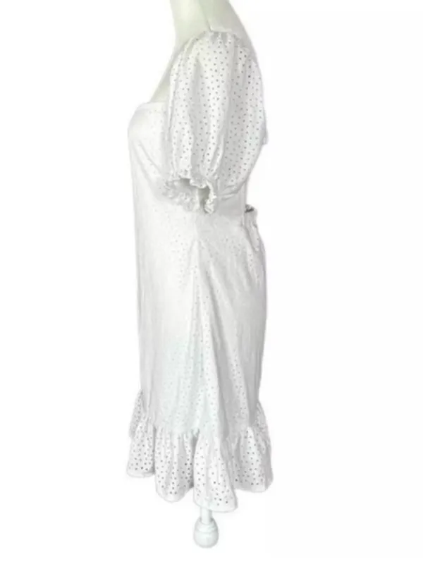 Speechless Eyelet Open Back Boho Prairie Core Mini Dress Sz Large Juniors - Image 5