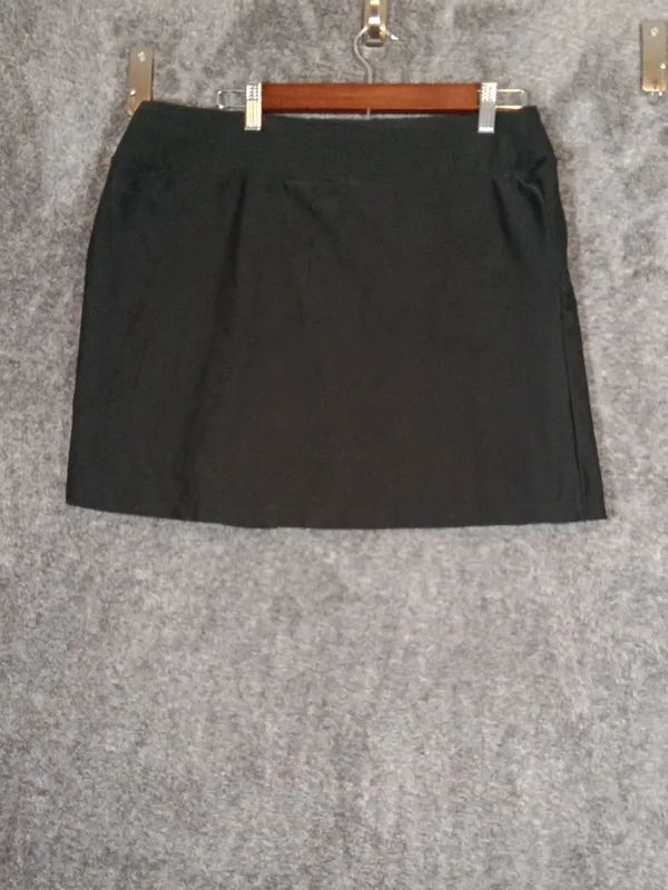 L.L. Bean Skort Black Tenhis Pickleball Outdoors Performance Womens Large - Image 5
