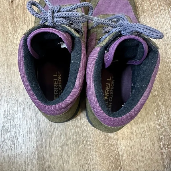 Vintage Merrell Eco Hike Boots Brown and Purple‎ 10 - Image 2