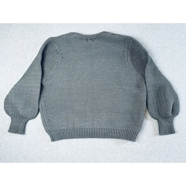 Women’s Poll Grey‎ Chunky Pullover Knit Sweater Oversized Medium Large - Image 4