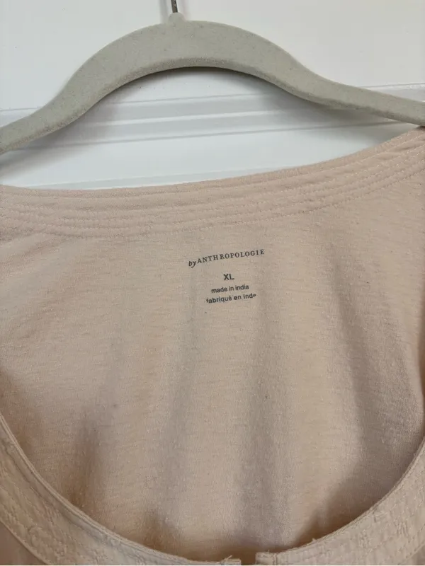 Anthropologie Embroidered Puff-Sleeve Top Size XL - Image 7