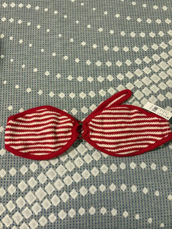 Red and white stripped bikini  - Image 2