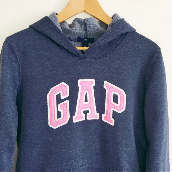 GAP Logo Hoodie Navy Blue & Pink - Image 2