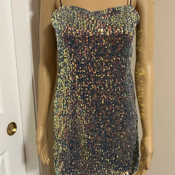 Urban Outfitters Sequin Mini Dress - Multicolor - Image 2