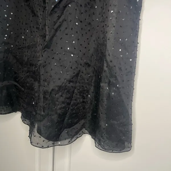Tahari 100% Silk Beaded Maxi Skirt - Image 6