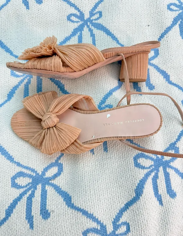 Loeffler Randall Heels Bow Camellia - Image 2