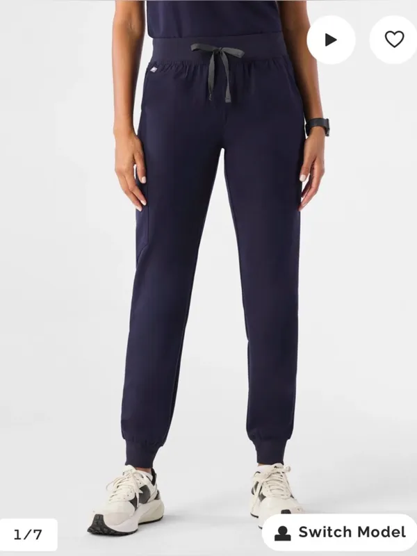 Figs Zamora Jogger Scrub Pants small navy blue - Image 2