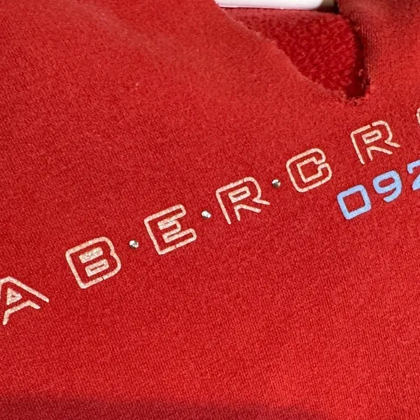 Vintage late 90s early Y2K Abercrombie & Fitch Vibrant Red Top - Image 4