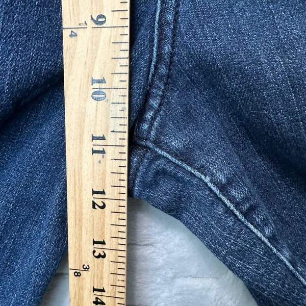 St John Sport Women Blue High Rise Wide Leg Jeans 8 Made in USA Normcore Preppy - Image 7
