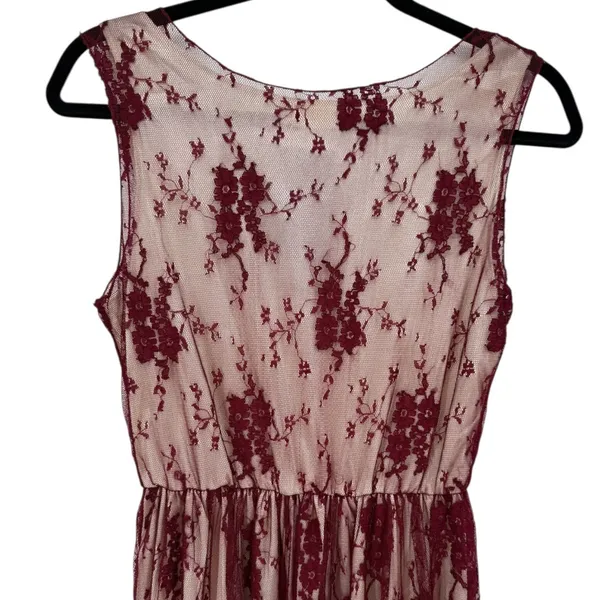 NWT Anna‎ Kaci Sleeveless Floral Lace Midi Dress Size Medium Whimsigoth Witchy - Image 7